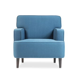 Кресло DLS Дени-1 88x70 Синий (Флай 2220 Венге) фото-2