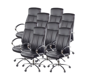 Комплект крісел АКЛАС Дрім CH ANF 8 шт Чорний (PU-чорний) фото-1