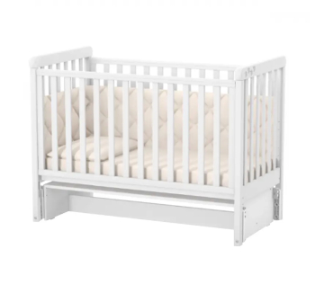 Кровать для новорожденных Верес ЛД12 12.3.1.7 с маятником без ящика 40.3.0 120x60 Белый (Белый) фото-1