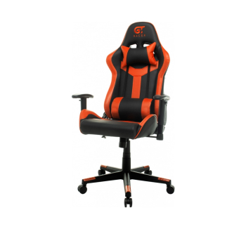 Кресло геймерское GT Racer X-2527 Оранжевый (Черный PU/Оранжевый PU) фото-1