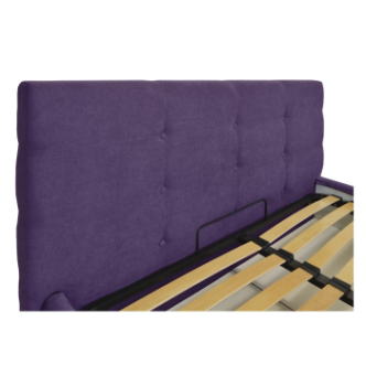 Кровать RICHMAN Манчестер Стандарт 190(200)x180 Фиолетовый (Флай 2216 Черный Пуговицы) фото-1
