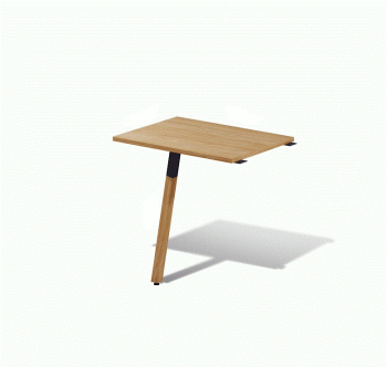 Стол приставной M-Concept Серия Джет Вуд J1.06.07.W 90x50 Белый (Белый) фото-1