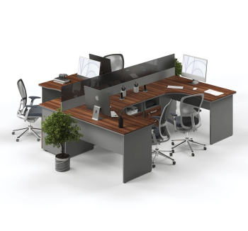 Комплект столів M-Concept Серія Атрибут 42 Сірий (Горіх стандарт Антрацит) фото-1