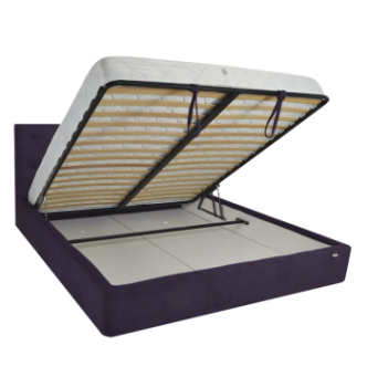 Кровать RICHMAN Бристоль Вип с подъемным механизмом 190(200)x180 Фиолетовый (Флай 2216 Хром) фото-2