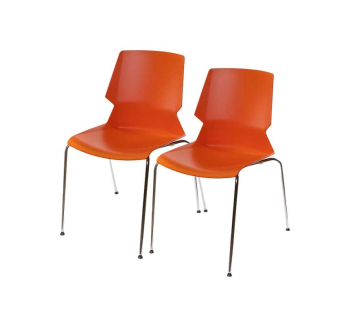 Комплект стульев АКЛАС Пекин CH 2 шт Оранжевый (Оранжевый) фото-1