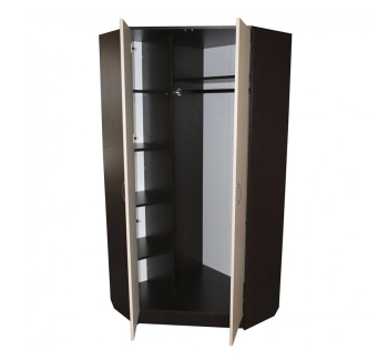 Шкаф гардероб NIKA Мебель ОН-86/3 100x100x190 Серый (Индастриал) фото-2