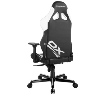 Крісло геймерське DXRacer G Series D8100 Білий (PU чорний/білий) фото-2