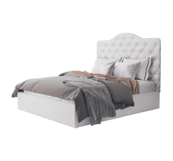 Ліжко Світ меблів Кароліна 1 без під-го механізму 200x160 Сірий (Багіра 35) фото-1