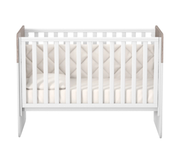 Кровать для новорожденных Верес Сидней ЛД 4 04.3.1.1.13 с маятником 40.16.0 120x60 Белый (Капучино/Белый Белый) фото-2