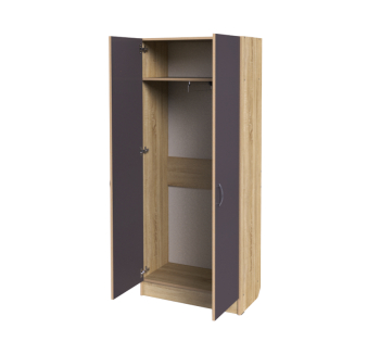 Шкаф гардероб Тиса Мебель ШО-11 70x35x166 Серый (Серый)