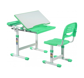 Комплект FunDesk Cantare парта+стул Зеленый (Зеленый) фото-2