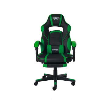 Кресло геймерское AMF VR Racer Dexter Webster Зеленый (PU Черный/Зелёный) фото-2