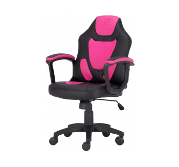 Кресло геймерское GT Racer X-1414 детское Розовый (Черный PU/Розовый PU) фото-1