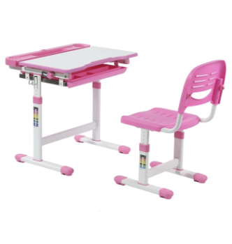 Комплект FunDesk Cantare парта+стул Розовый (Розовый) фото-1
