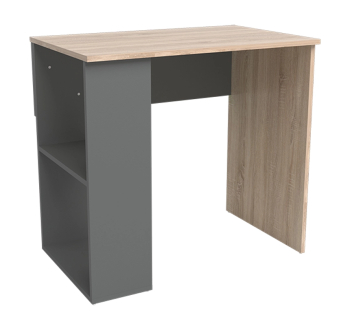 Стол для ноутбука NIKA Мебель Минивайт 23/800 зеркальный 80x50 Серый (Графит Дуб Сонома светлый)