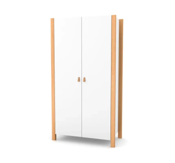 Шкаф гардероб Верес Монако 960 39.6.2 96x47.2x179.5 Белый (Белый/Буковый) фото-1
