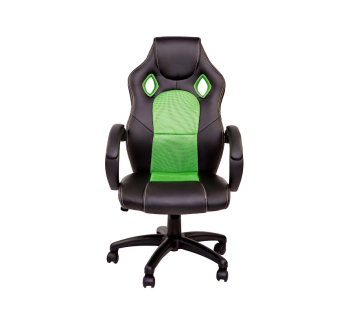 Кресло геймерское GoodWin Silver Stone Зеленый (Черный/Зелёный PU) фото-2