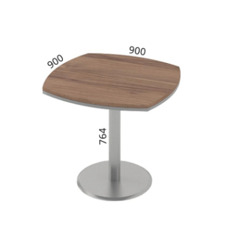 Стол конференционный M-Concept Серия Ньюмен N1.08.09 90x90 Коричневый (Орех стандарт) фото-2