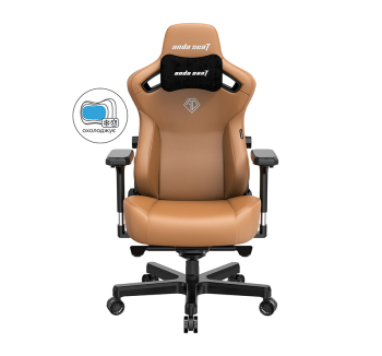 Крісло геймерське Anda Seat Kaiser 3 XL Коричневий (Brown) фото-2