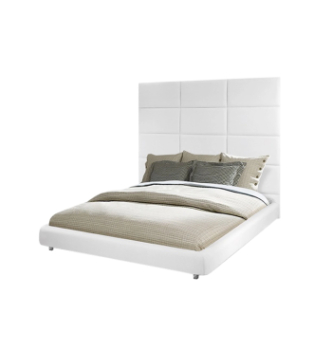 Ліжко DLS Фред 200x140 Білий (ZEUS DELUXE white Нержавіюча сталь) фото-1