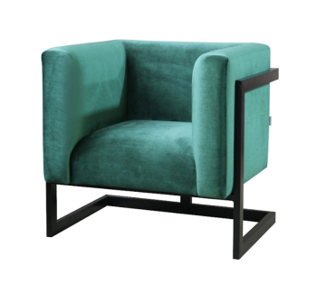 Кресло MegaStyle Harold armchair 82x74 Зеленый (Green 10 Ral 9005 Черный шагрень) фото-1