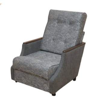 Кресло раскладное Катунь Малютка 72x100 Серый (Max 04 орех тёмный) фото-1