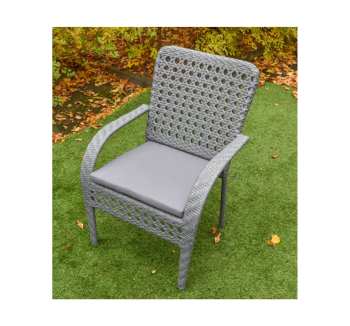 Кресло садовое Украинские Конструкции Классик 70x70 Серый (Серый Серая) фото-1