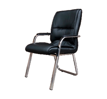 Кресло конференционное АКЛАС Спринг CFA Черный (PU-черный) фото-1
