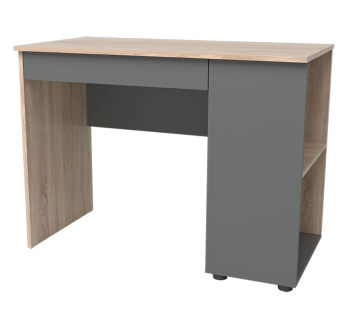 Стол для ноутбука NIKA Мебель Минивайт 28/1000 стандартный 100x50 Серый (Графит Дуб Сонома светлый)