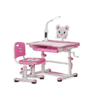 Комплект Evo-kids BD-04 Teddy XL с лампой Розовый (Розовый) фото-2