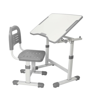 Комплект FunDesk Sole II парта+стілець Сірий (Сірий)