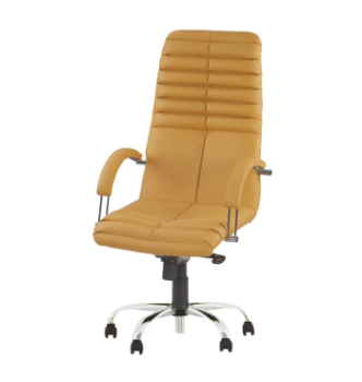 Кресло Новый Стиль Galaxy steel MPD CHR68 Оранжевый (ECO 72) фото-1