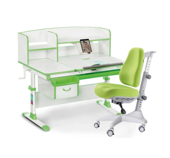 Комплект Evo-kids Evo-50 New (парта+кресло Match) Зеленый (Зеленый KZ - Зелёный)