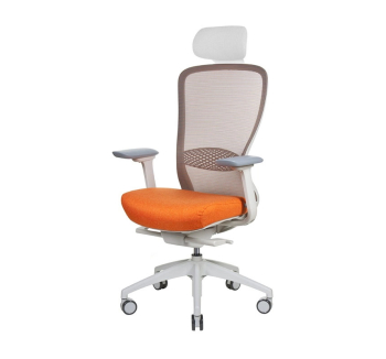 Кресло Kreslalux In-point light grey (без подголовника) Оранжевый (M63013 MARIGOLD LN07) фото-1