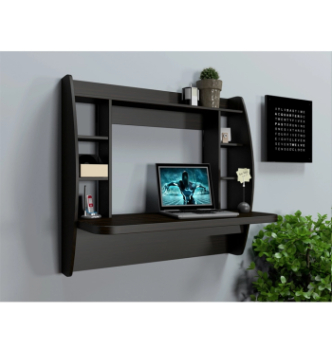 Стол навесной Comfy-Home AirTable-I DB 110x49 Черный (Черный) фото-2