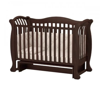 Ліжко для немовлят Верес ЛД19 19.3.1.1 з маятником без шухляди 40.1.0 120x60 Коричневий (Горіх) фото-1