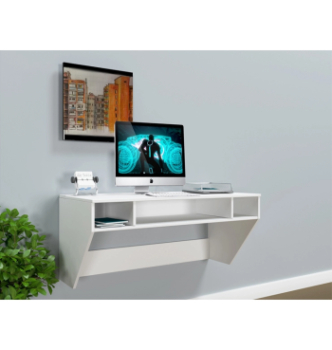 Стол навесной Comfy-Home AirTable-II Mini 110x52 Серый (Бетон) фото-2
