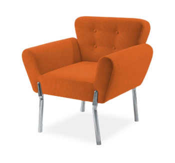 Кресло DLS Колибри-1-НС 78x70 Оранжевый (Zenit 280) фото-2