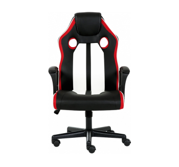 Кресло геймерское GT Racer X-2301 Черный (ЧерныйPU/БелыйPU/Красный) фото-2