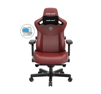 Кресло геймерское Anda Seat Kaiser 3 XL Красный (Maroon) фото-2
