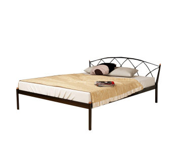 Кровать Метакам Jasmine elegance-1 190x120 Коричневый (Шегрень медь) фото-1