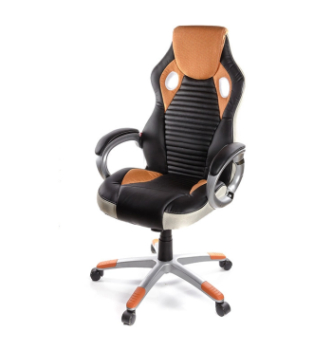 Кресло геймерское АКЛАС Григ PL TILT Оранжевый (Черный/Оранжевый) фото-1