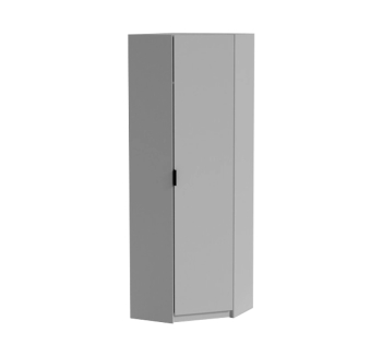Шкаф гардероб MatroLuxe Junior угловой 76.5x76.5x211 Белый (Белое дерево) фото-1