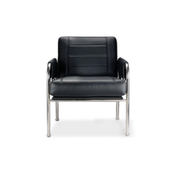 Кресло DLS Твист-1-КС 60x70 Черный (Флай 2230 Серебро RAL-9006) фото-2