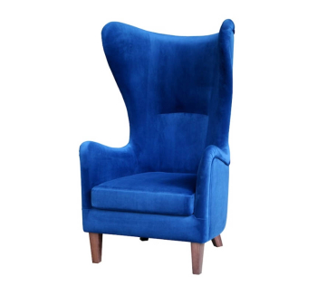 Крісло MegaStyle Grand Louis 80x87 Синій (Blue 12 Горіх) фото-1
