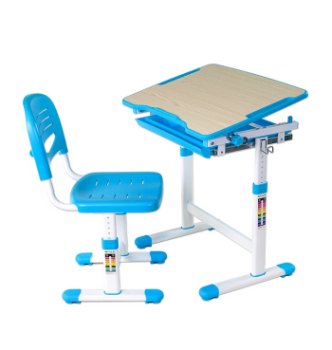Комплект FunDesk Piccolino парта+стул Синий (Голубой) фото-1