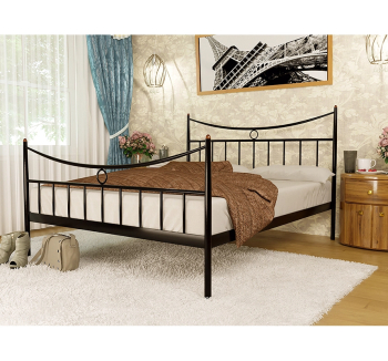 Кровать Метакам Paris-2 200x160 Черный (Черный матовый) фото-2