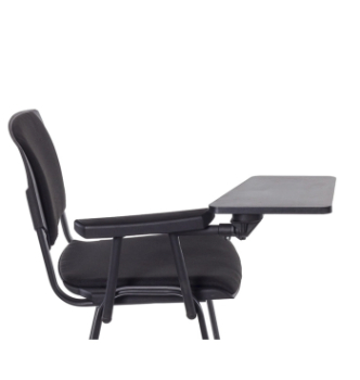 Подлокотник для стула AMF Изо Призма (подлокотник+кронштейн+столик) Черный (Пластик чёрный) фото-2