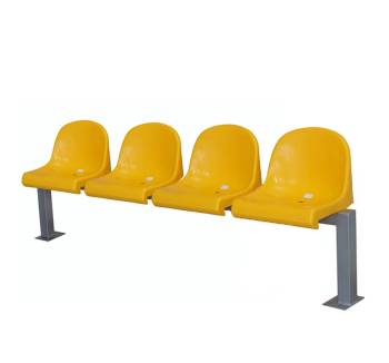 Крісло секційне Прем'єра Стадіон 4-місне Жовтий (Жовтий) фото-1