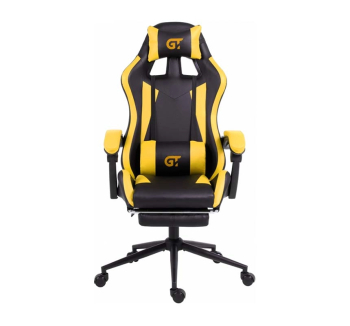 Кресло геймерское GT Racer X-2323 Желтый (Черный PU/Желтый PU) фото-2